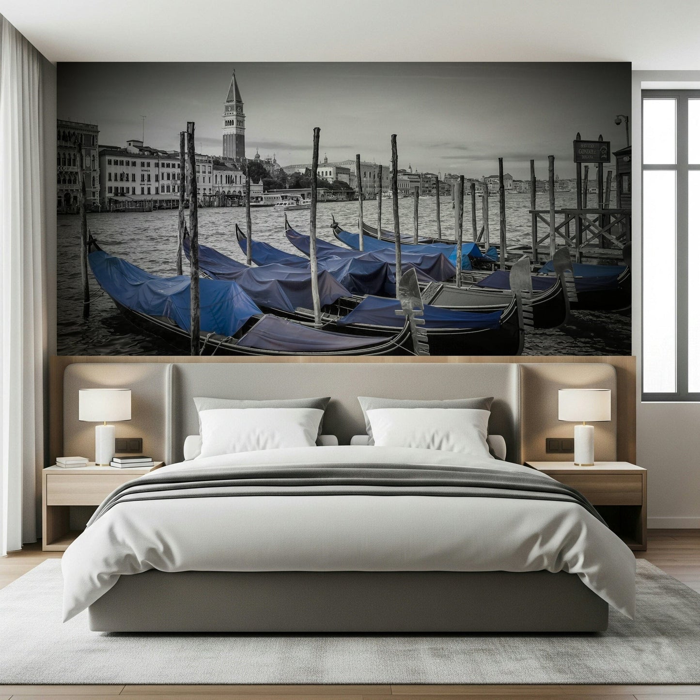 St Mark's Campanile wall mural illustrating a timeless European square and canal.