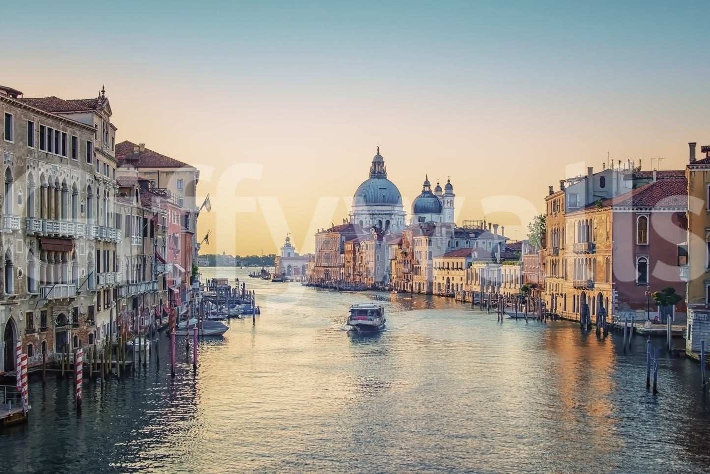 Historic grandeur depicted in Venice Serenade wallpaper mural.