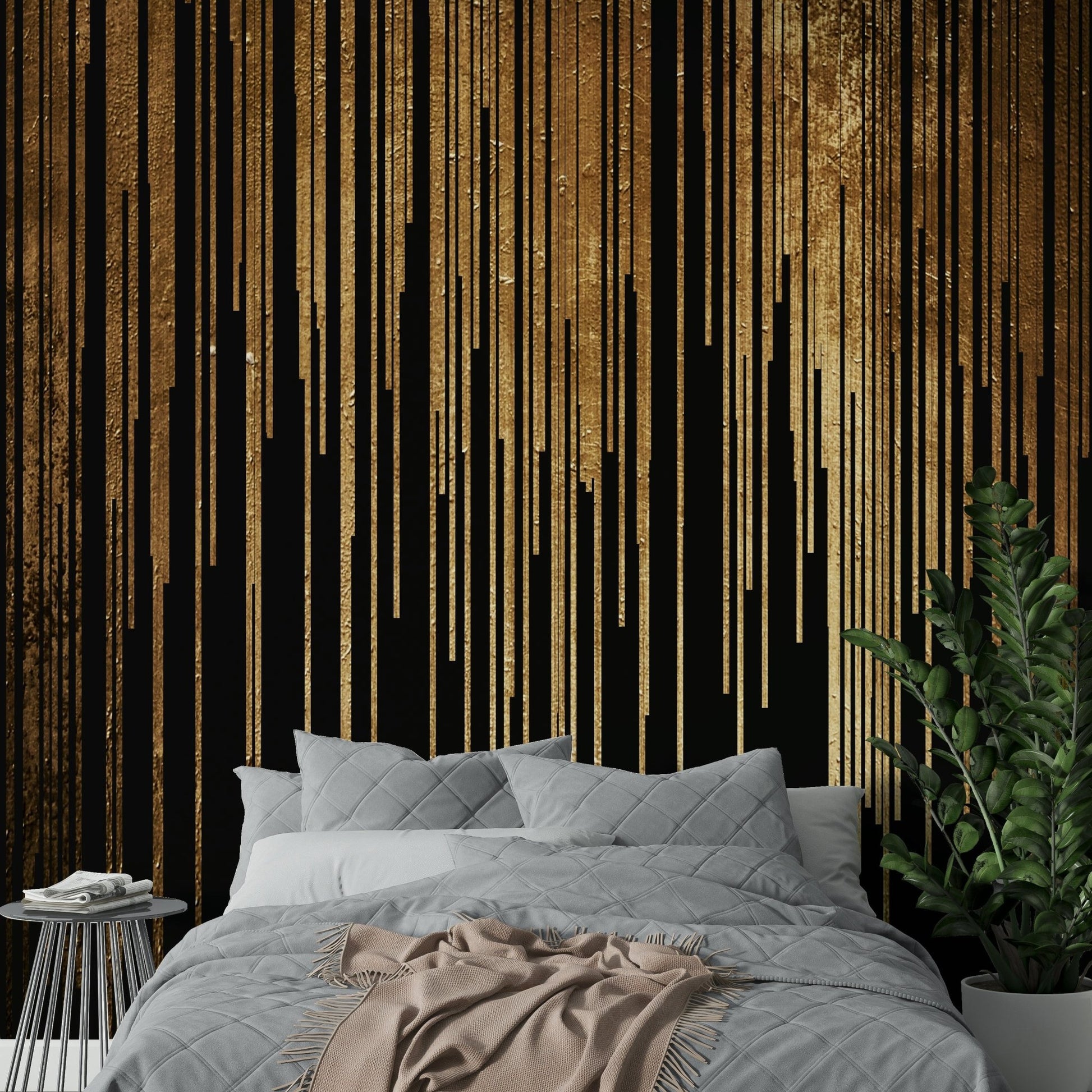 Living room featuring a Venus mural.

