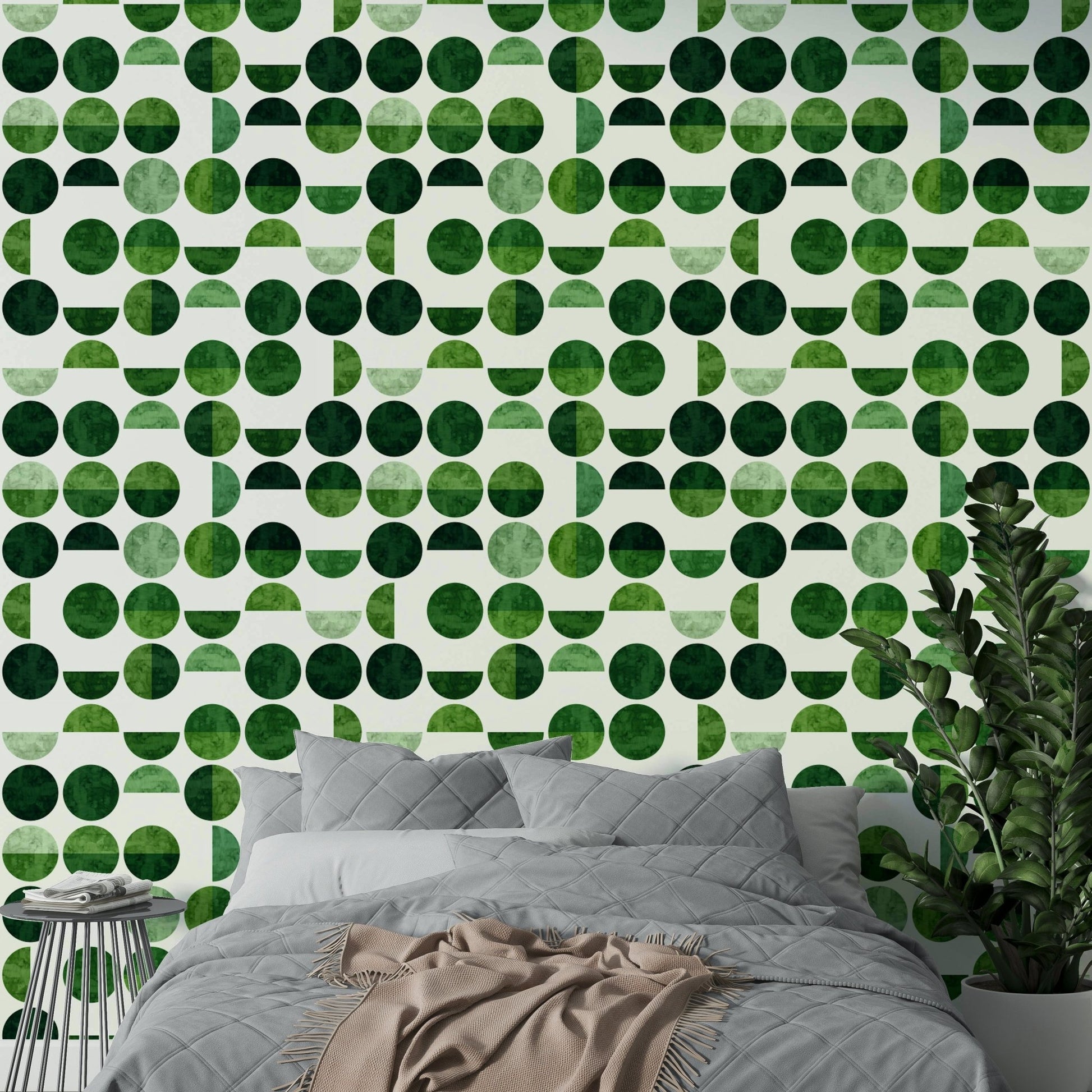 The image shows an artistic impression of a serene botanical scene.

