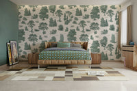 Wallpaper for walls with a green landscape

