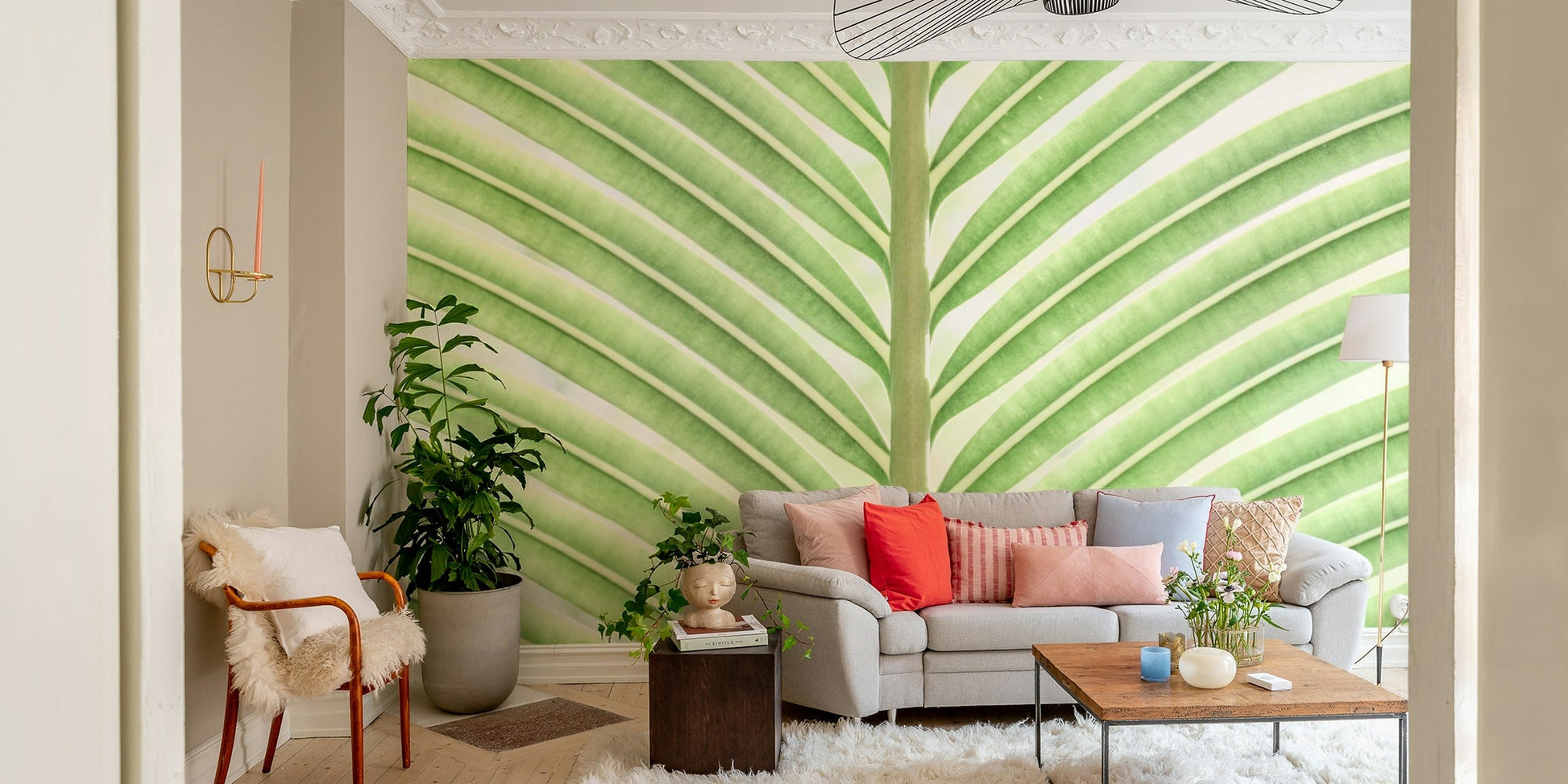 Focus on natural textures and varying shades of green.

