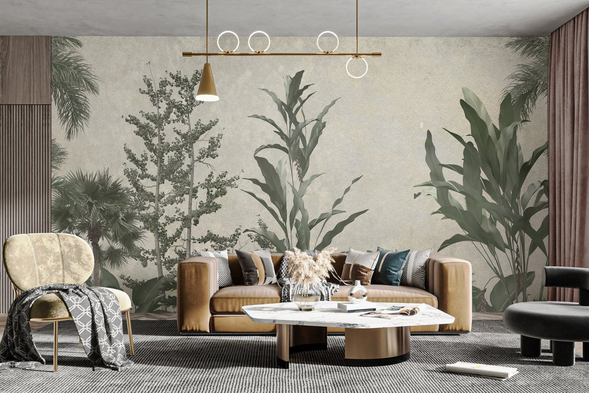 Verdant Valleys Wallpaper Mural - Giffywalls, C236