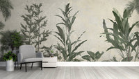 Lush Verdant Valleys wall mural for stylish living room interiors., C236