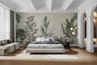 Elegant Verdant Valleys mural wallpaper for modern bedroom decor., C236