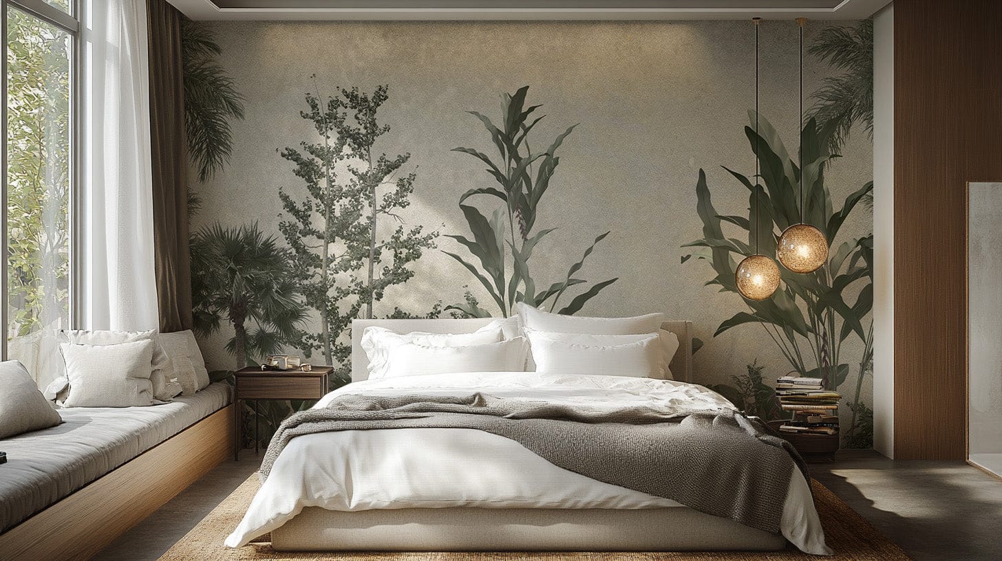 Lush Verdant Valleys wallpaper mural for cozy and inviting bedrooms., C236