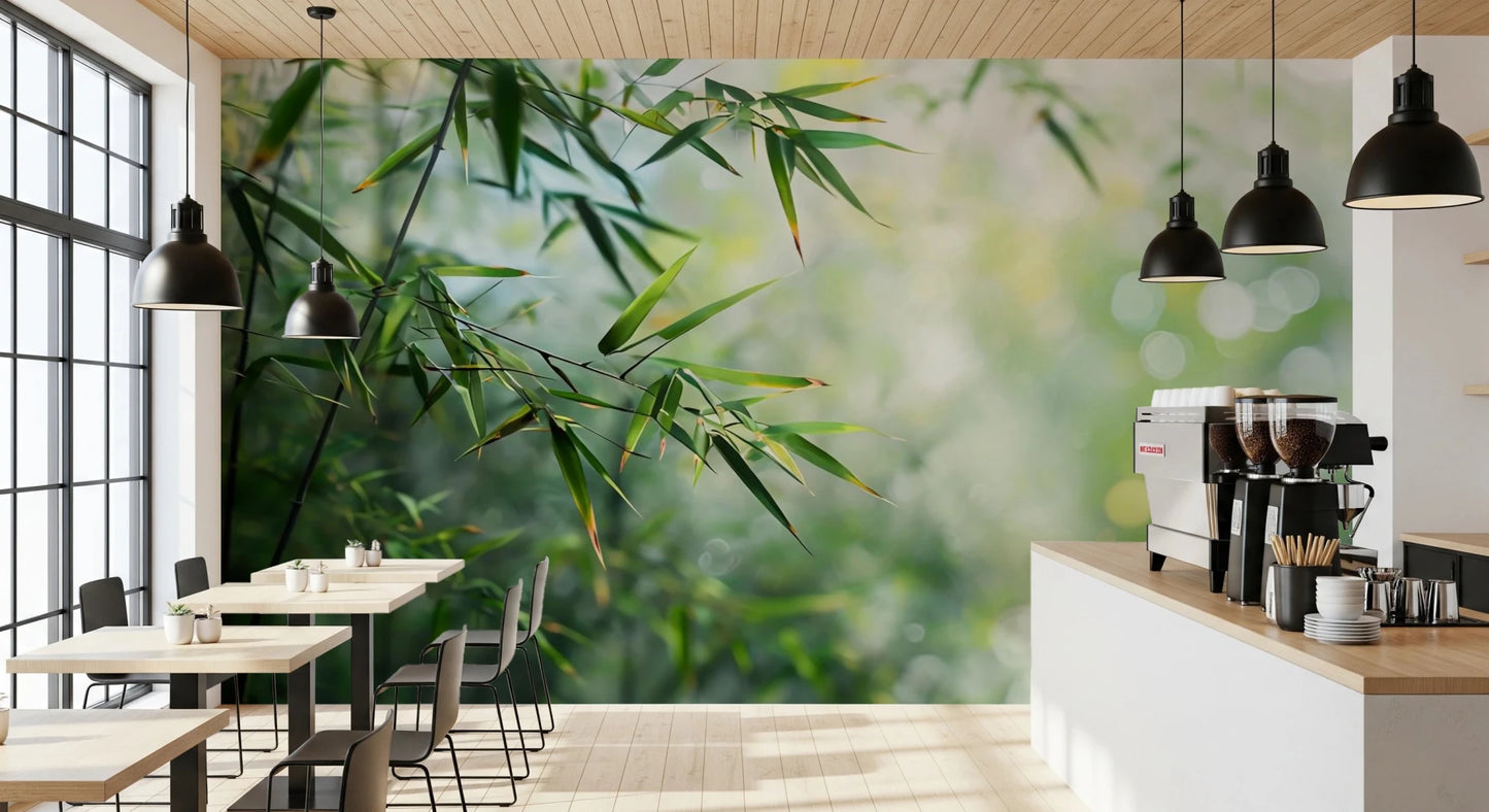 Lush greenery peel and stick mural for home