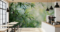 Lush greenery peel and stick mural for home