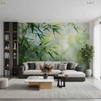 Fresh green botanical peel and stick wall decor
