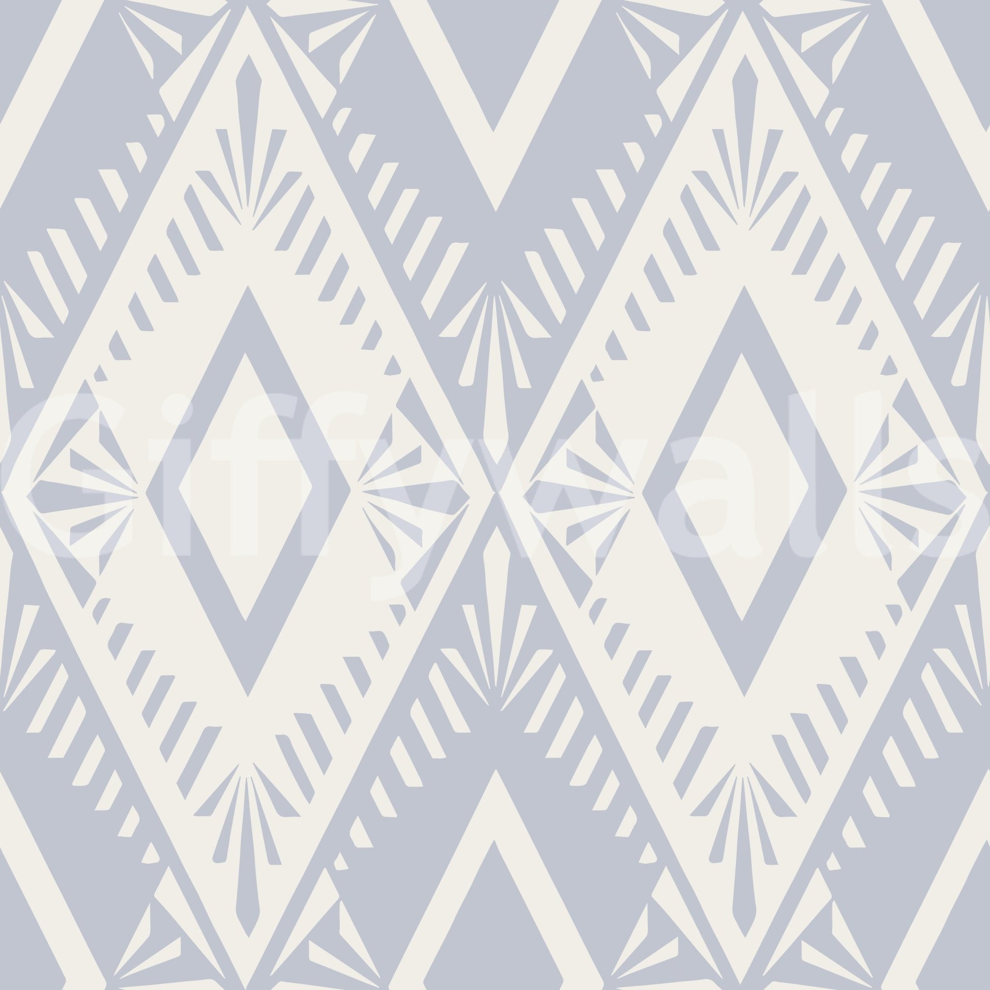 A seamless pattern of vertical rhombuses on a wall

