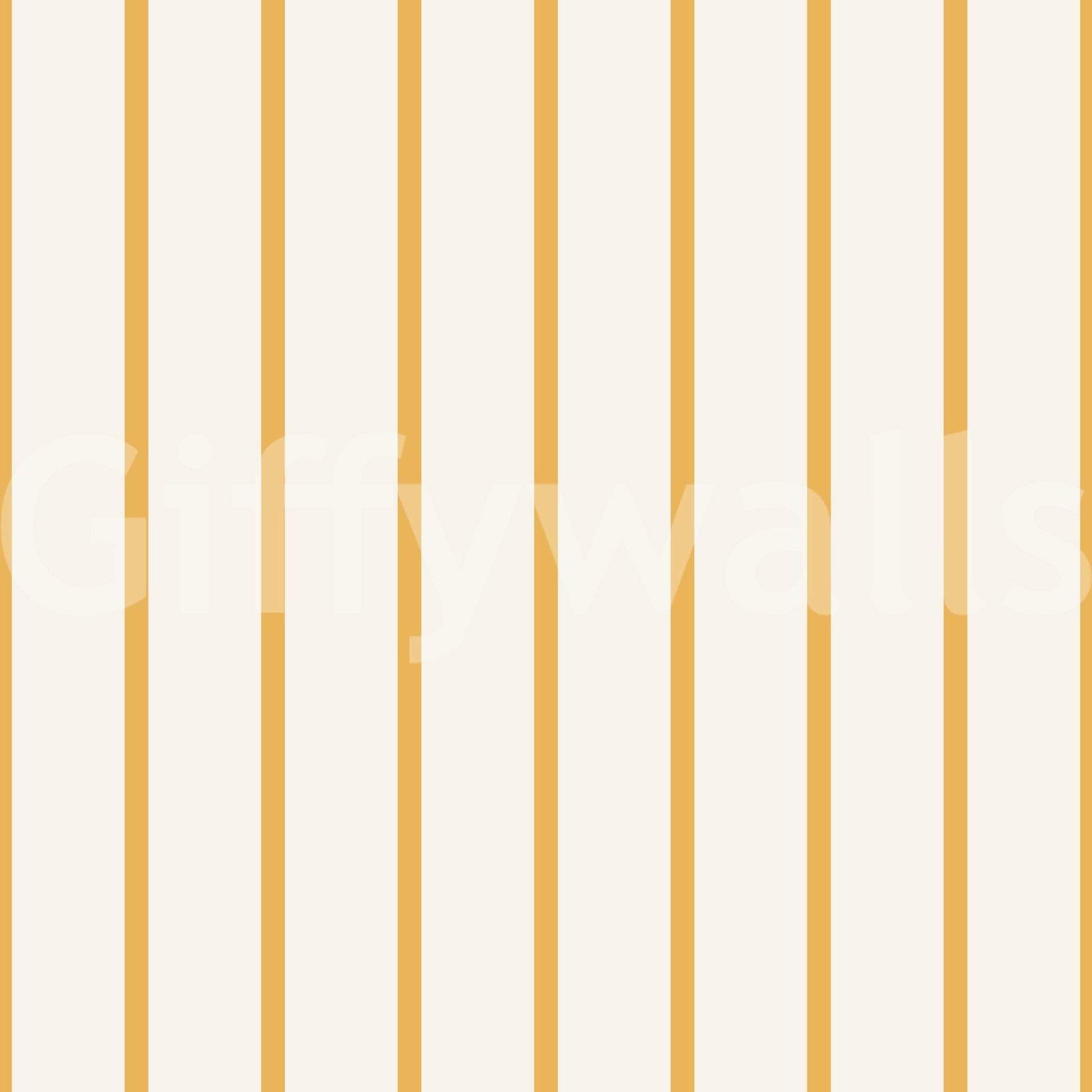Golden yellow wallpaper with bold vertical stripes GD816

