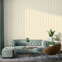 Vertical stripes golden hour yellow wallpaper pattern


