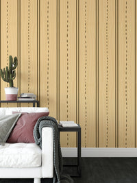 Elegant wooden striped wallpaper mural for natural aesthetics. RNM05