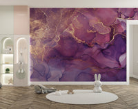 Modern art marble wallpaper with bold colors

