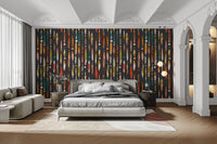 Vibrant Brushstroke Symphony Wallpaper Mural
