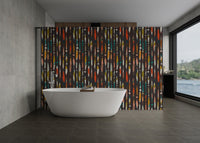 Colorful Brushstroke Symphony Wall Mural
