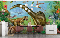 Vibrant colored Dinosaur World Wallpaper - Giffywalls A185