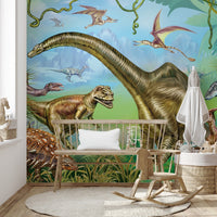 Vibrant colored Dinosaur World Wallpaper - Giffywalls A185