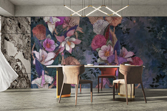 Vibrant Floral Wallpaper Murals B477