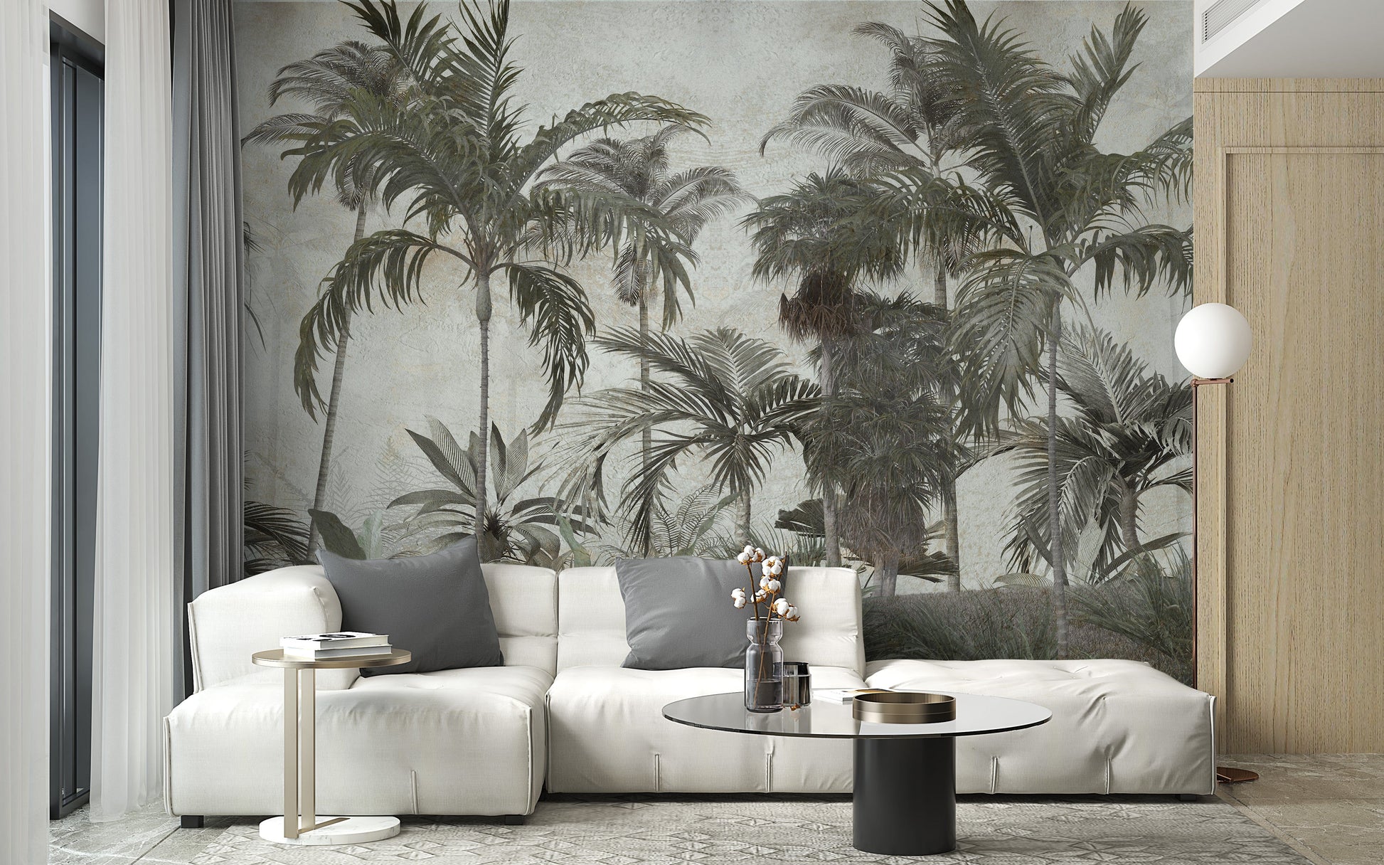 Vibrant Green Forest Wallpaper Mural - Giffywalls