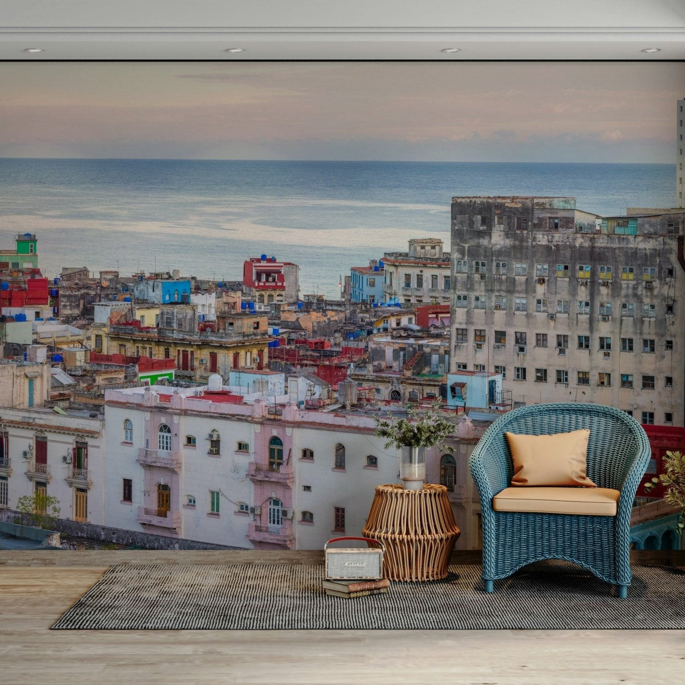 Urban Havana skyline wallpaper design, GD2046