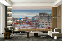 Vibrant Cuban architecture wall mural, GD2046