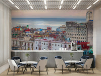 Retro buildings mural of Havana city, GD2046