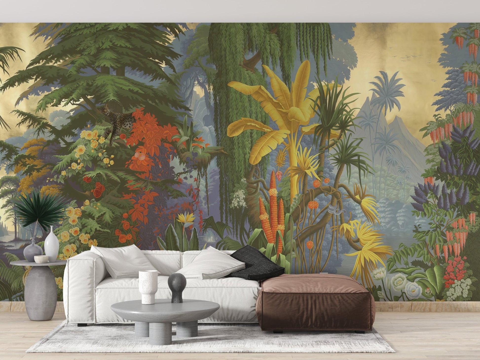 Vibrant Jungle Wall Mural - Giffywalls