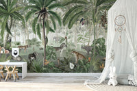 Jungle Lookbook wallpaper murals for kids room nursery - Giffywalls