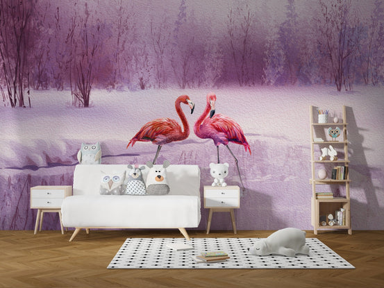 Pink Flamingo Wallpaper B123