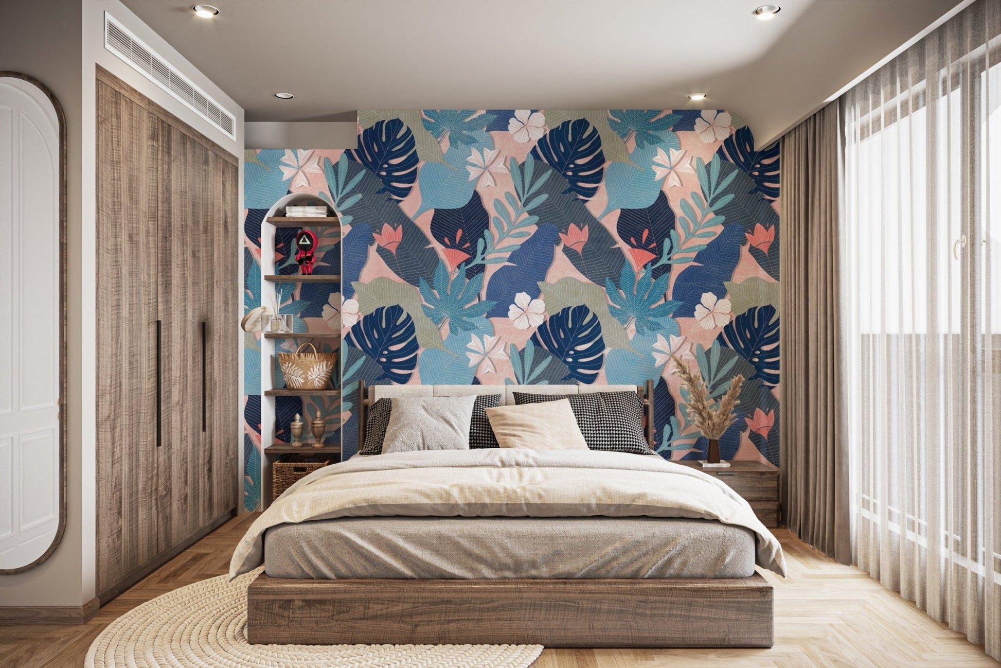 Leafy Tropical Theme Wall Decoration
