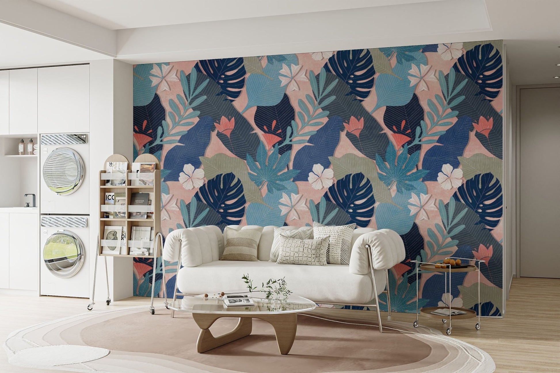 Lush Foliage Leaves Wallpaper Print
