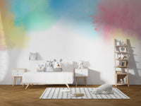 Vibrant Watercolour Splash Kids Wall Mural - Giffywalls