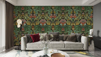 Victorian Floral Elegance wallpaper with intricate floral patterns.
