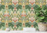 Victorian Ivory Bloom wallpaper showcasing timeless floral elegance.
