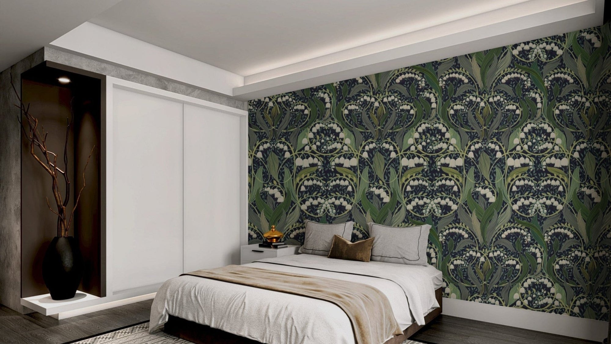 Sophisticated Victorian Valley wallpaper featuring timeless elegance., AN140