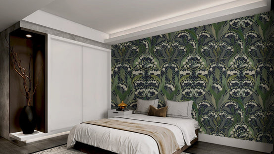 Sophisticated Victorian Valley wallpaper featuring timeless elegance., AN140