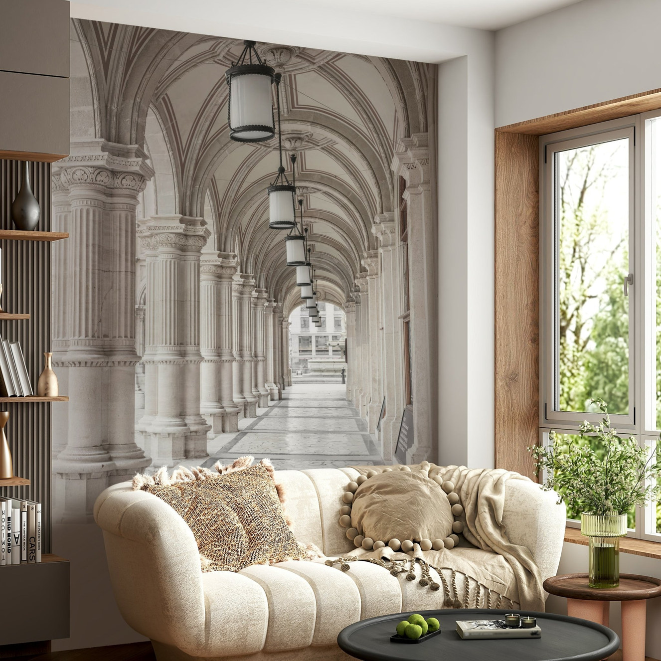 Vienna Opera House wall mural with detail

