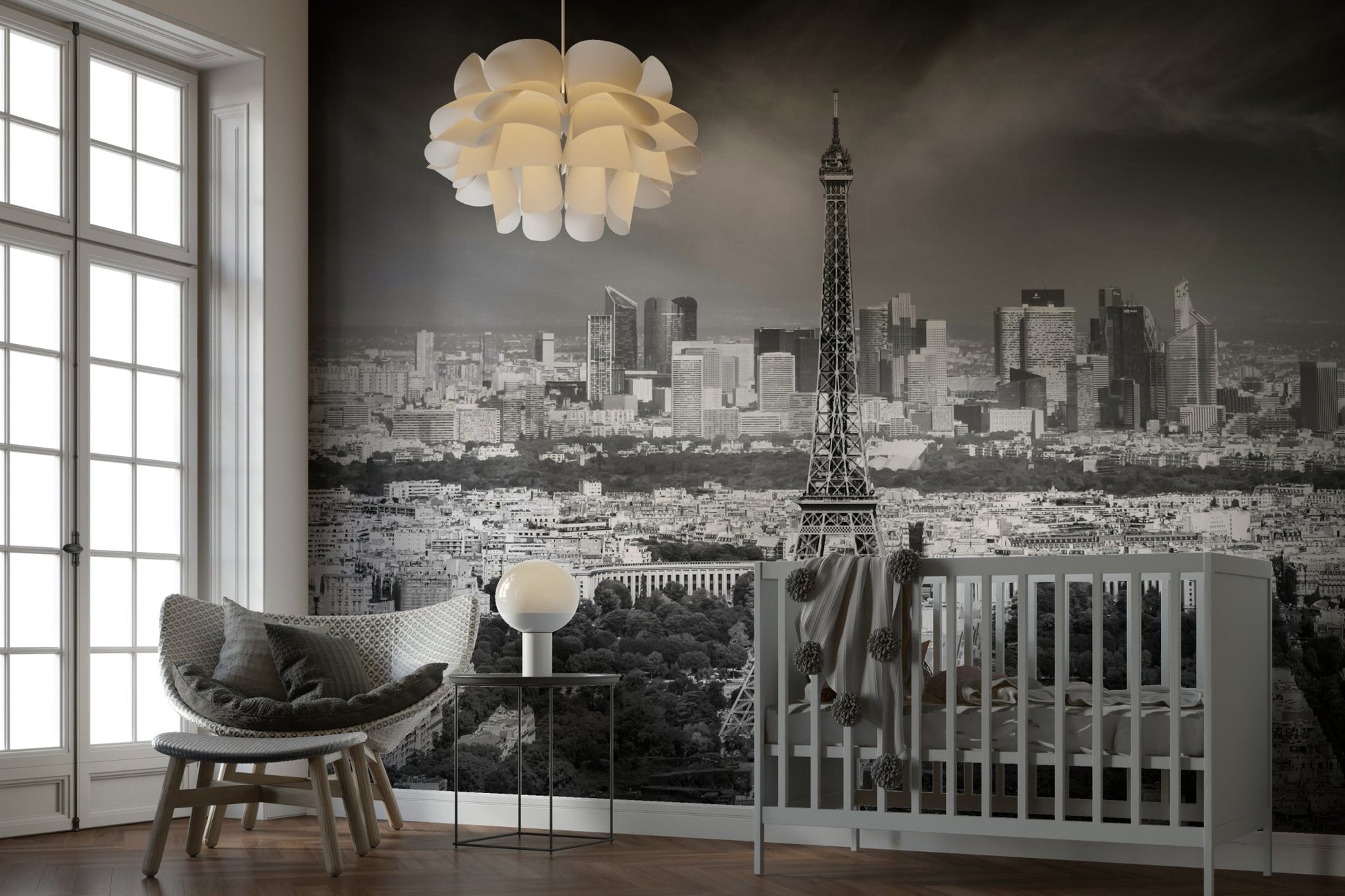 Stunning Parisian skyline mural from Montparnasse Tower

