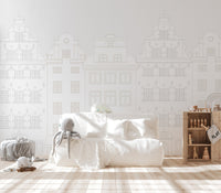 Timeless Building Wallpaper Decor
