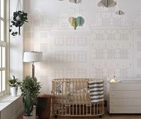 Vintage Cityscape Wall Mural
