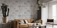 Vintage Art Flower Wallpaper Mural - Giffywalls flowers-08