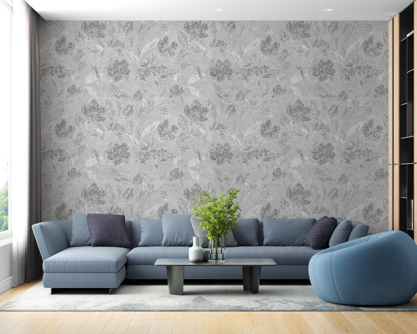Vintage Art Flower Wallpaper Mural flowers-08
