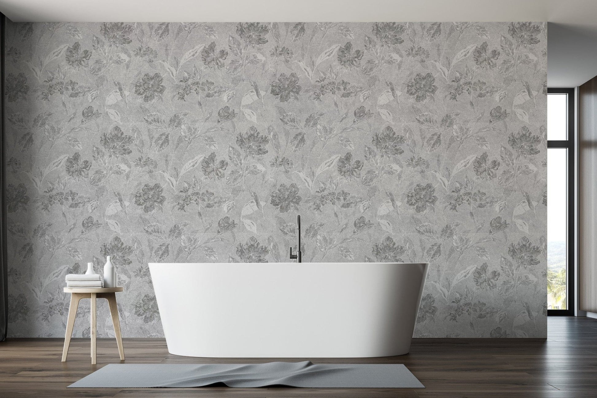 Elegant Vintage Floral Art Wall Mural flowers-08
