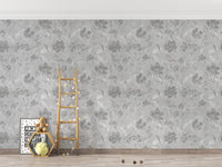Vintage Art Flower Wallpaper Mural - Giffywalls flowers-08