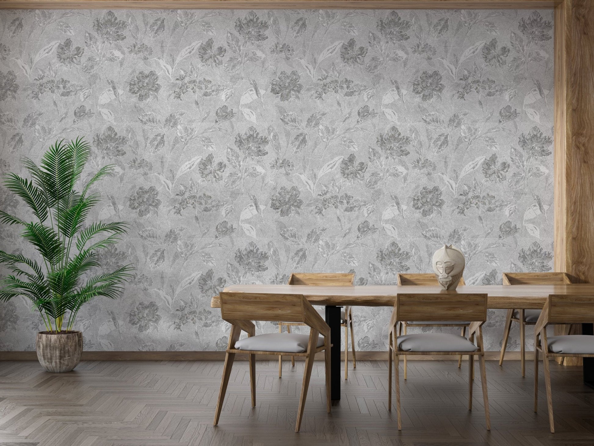 Exquisite Vintage Flower Wall Art Wallpaper flowers-08
