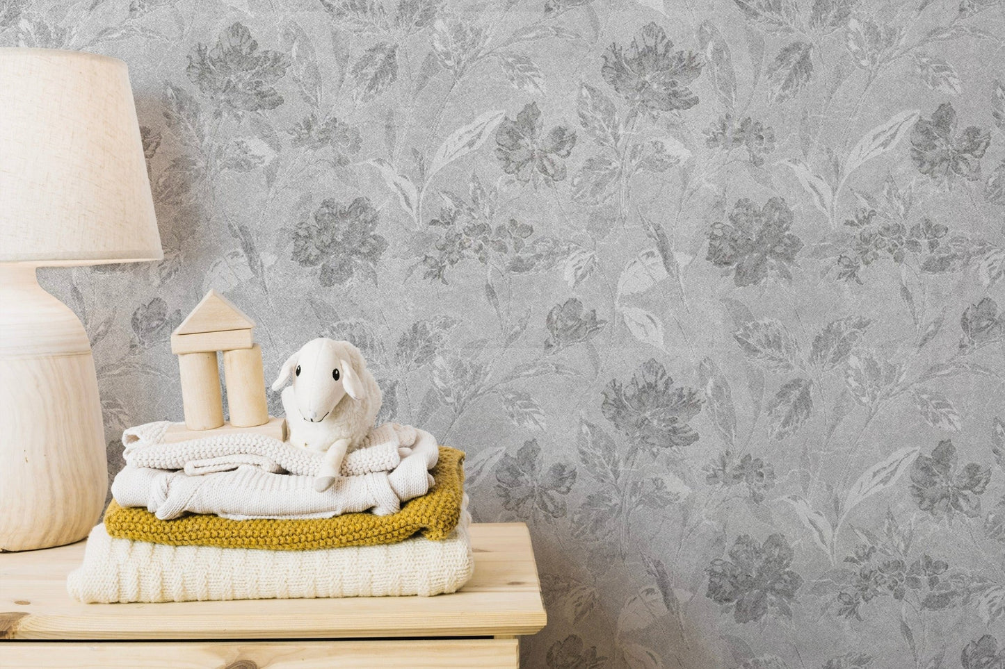 Vintage Art Flower Wallpaper Mural - Giffywalls flowers-08