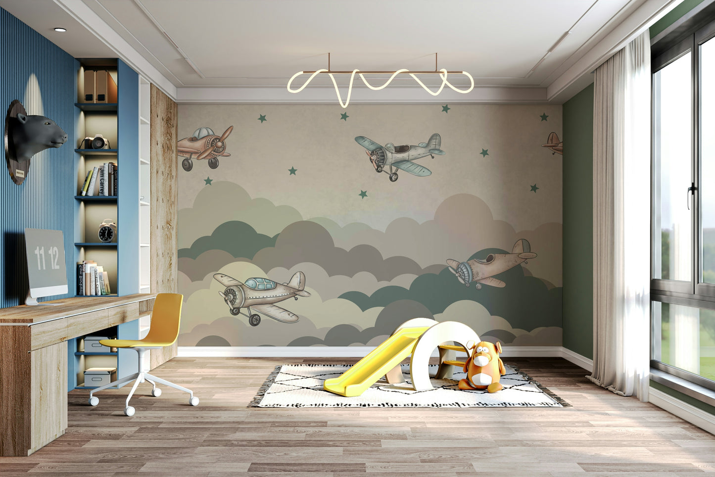 The image is suitable for a nursery or a child's room.

