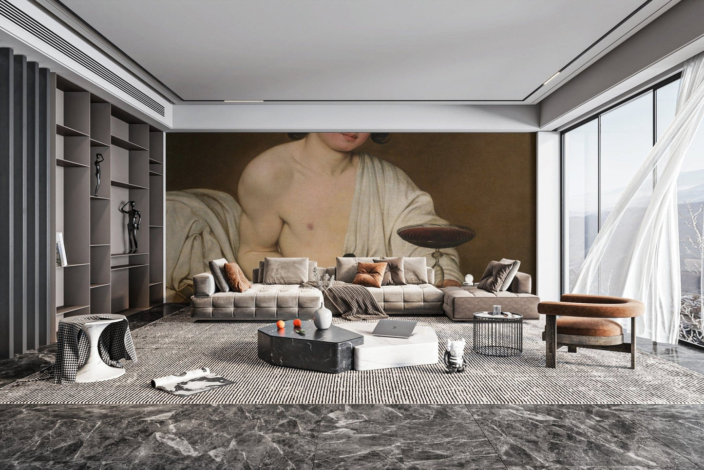 Roman God Bacchus Vintage Wall Mural
