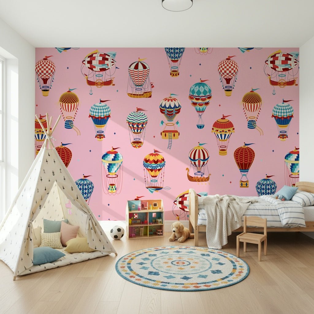 A graceful subtle pattern wall mural in soft, elegant tones.